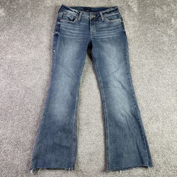 Silver Jeans Denim - Silver Jeans Women’s 27X27 Blue Suki Bootcut Low Rise Medium Wash Denim